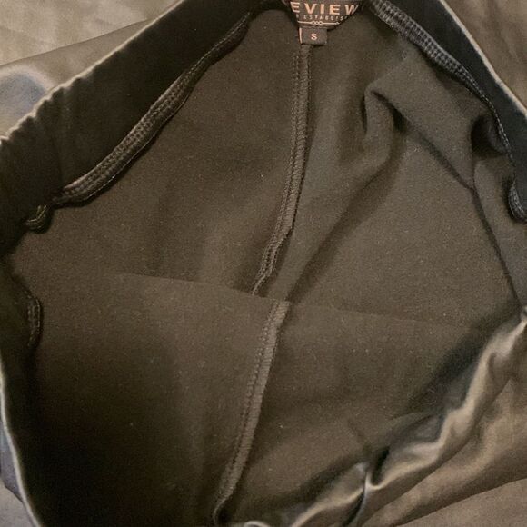 REVIEW,leggings, fleece linen, leather appearance, small - Picture 3 of 6